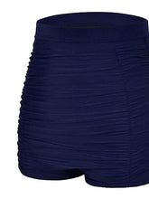 Women's Swimwear Cover Up Swim Shorts Plus Size Swimsuit Ruched High Waisted Bathing Suits New Vacation Holiday, Modern